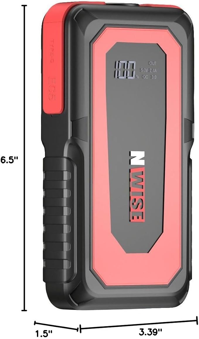 NWISE Car Jump Starter, 2000A Peak 20000mAh Portable Battery Pack - Image 9