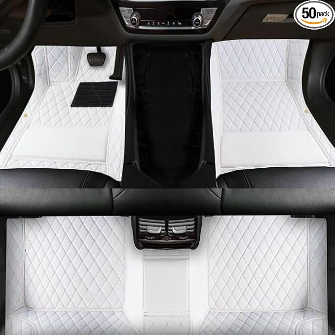 TAHALICustom Colors Car Floor Mats Black Pink by Unknown