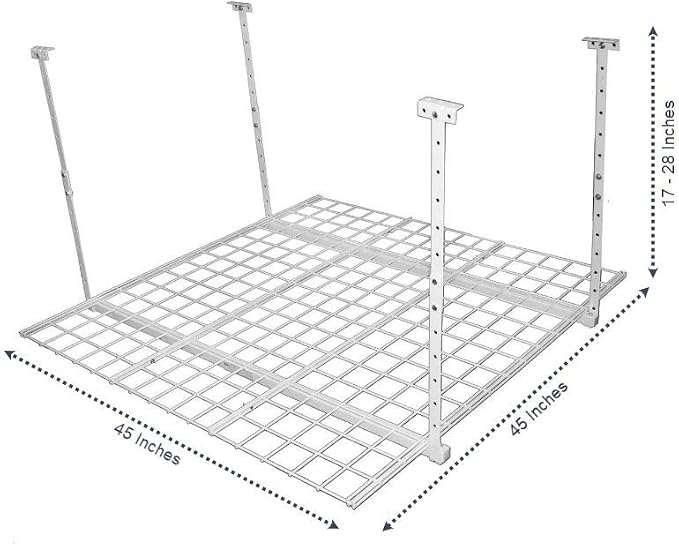 Overhead adjustable Garage Storage Rack, Heavy Duty Steel Garage Storage System - Image 3
