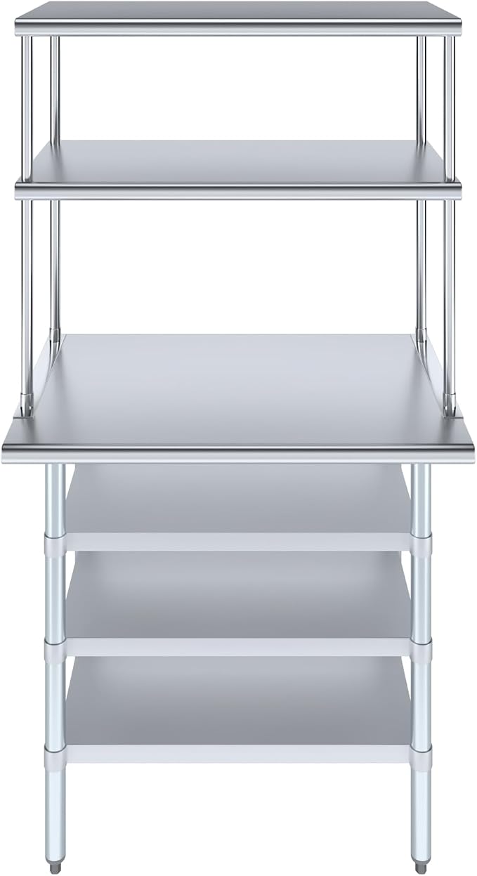 Amgood 24" x 36" Stainless Steel Work Table - Image 2