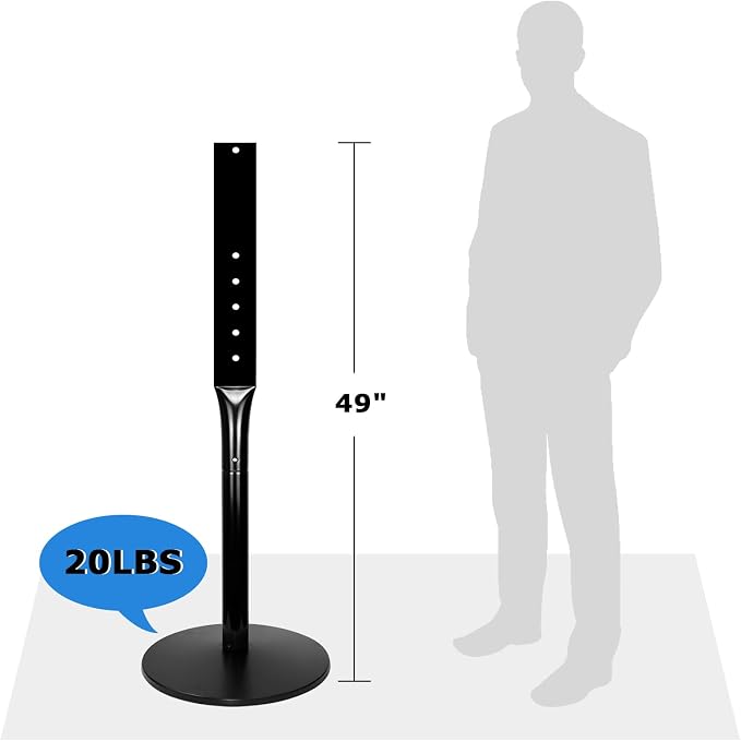 Parking Sign Post 49" Heavy Duty Cast Iron Parking Signs Stand, Movable Sign - Image 5