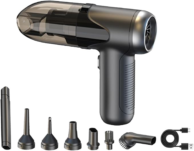 Small Car Vacuum Cleaner Cordless, Ultra Lightweight 0.68LB 3-IN-1 Mini by TEZILON
