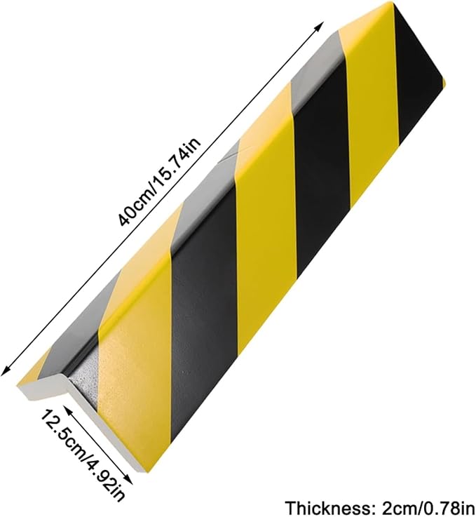 2 Packs 40 * 12.5 * 2cm Garage Wall Protector Foam Wall Corner Guard - Image 2