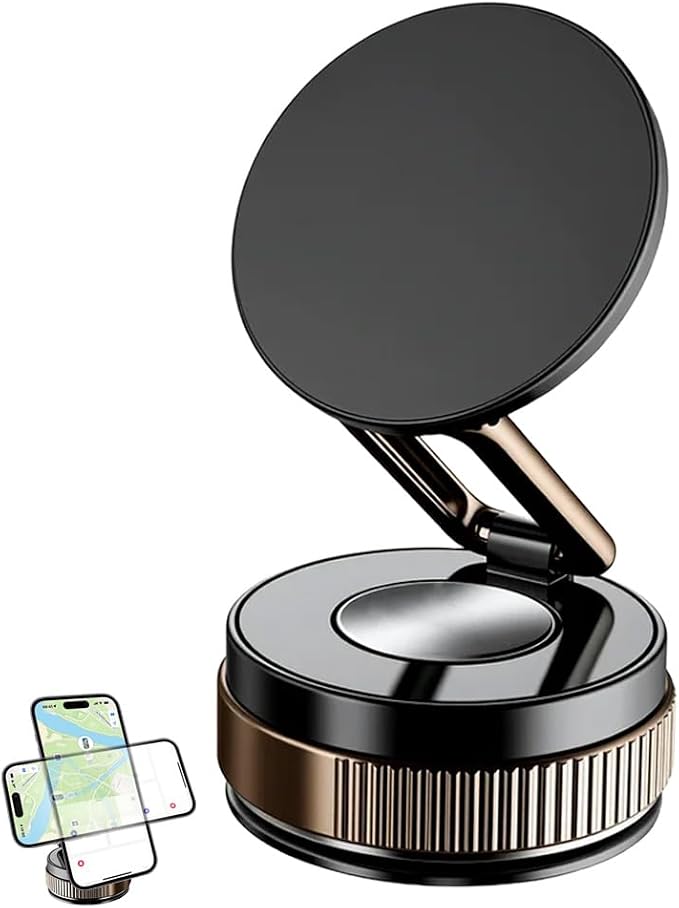 360° Adjustable Vacuum Magnetic Phone Holder, 2025 Strong Suction Portable by Medech