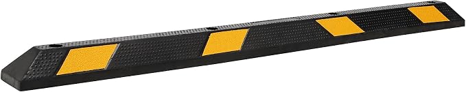 Pack of 2-72" Parking Stoppers for Garage, Heavy Duty Rubber Parking Curb by Unknown