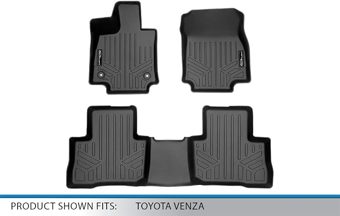 SMARTLINER Custom Fit All Weather 2 Row Floor Mats Liner Set Compatible - Image 5