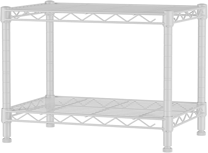 SINGAYE 2 Small Wire Shelves Garage Pantry Close Home Organizers and Storage by SINGAYE