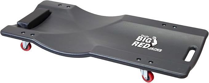 BIG RED Torin 36" Rolling Garage Creeper, Shop Creeper Blow Molded Plastic by BIGRED