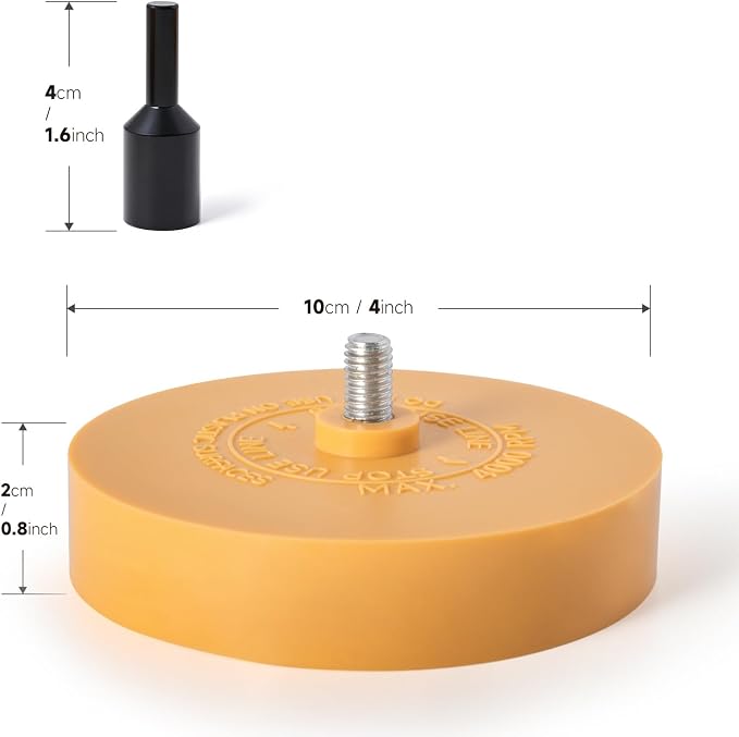 FOSHIO 2 Pack Decal Remover Eraser Wheel - Image 2