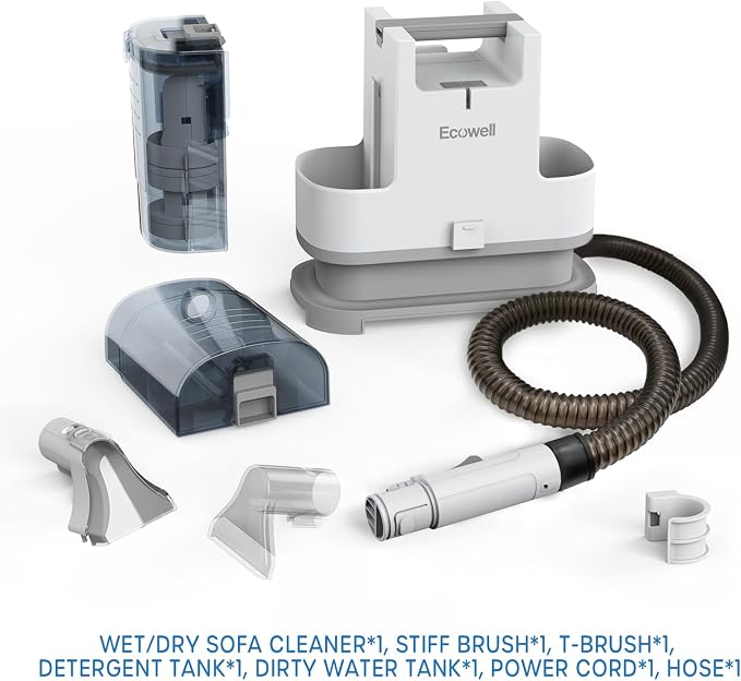 ECOWELL Portable Upholstery Carpet Cleaner, Wet Dry Deep Cleaning Sofa Carpet - Image 6