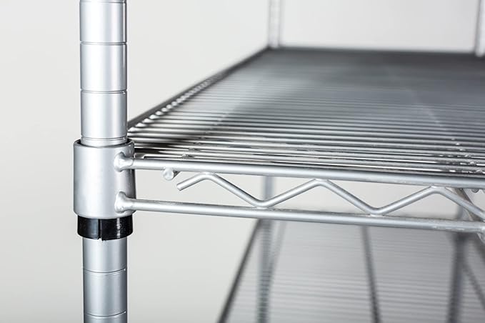 Omega 24" Deep x 42" Wide x 86" High 3 Tier Gray Starter Shelving Unit - Image 6