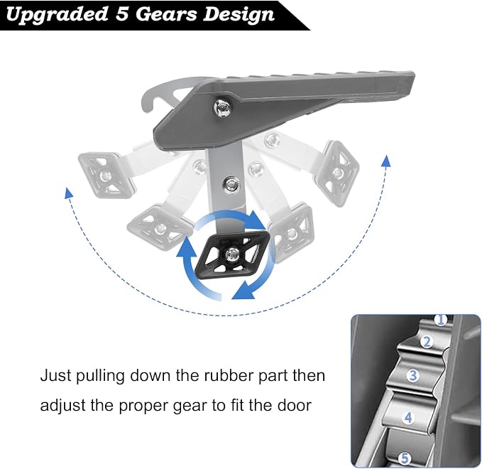 COWVIE Foldable Car Door Step Stand Pedal - Image 3