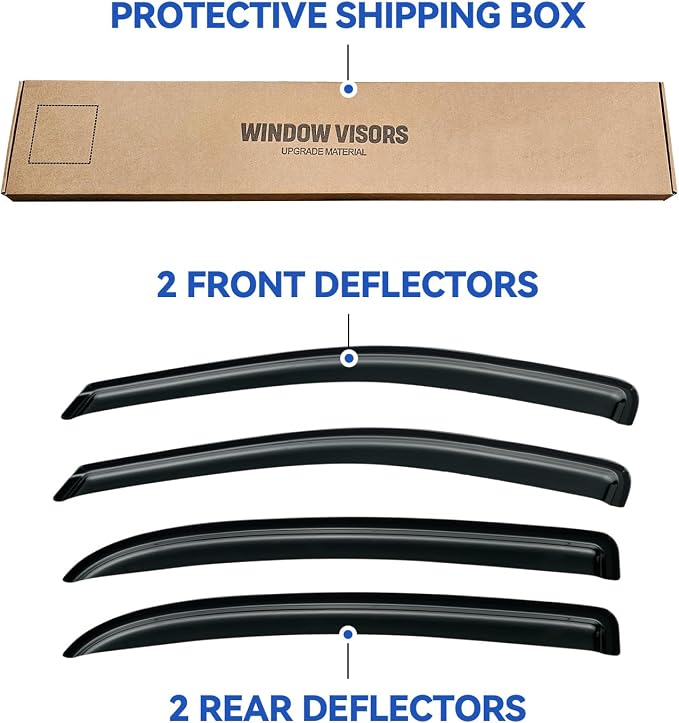 Window Visors Rain Guards Shield - Image 5