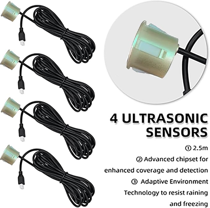 Car Reverse Backup Parking Sensor Radar System kit The LED Display - Image 3
