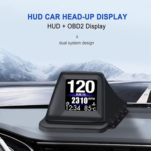 KAOLALI Head Up Display for Car Digital Speedometer Display GPS+OBD2 Dual - Image 3