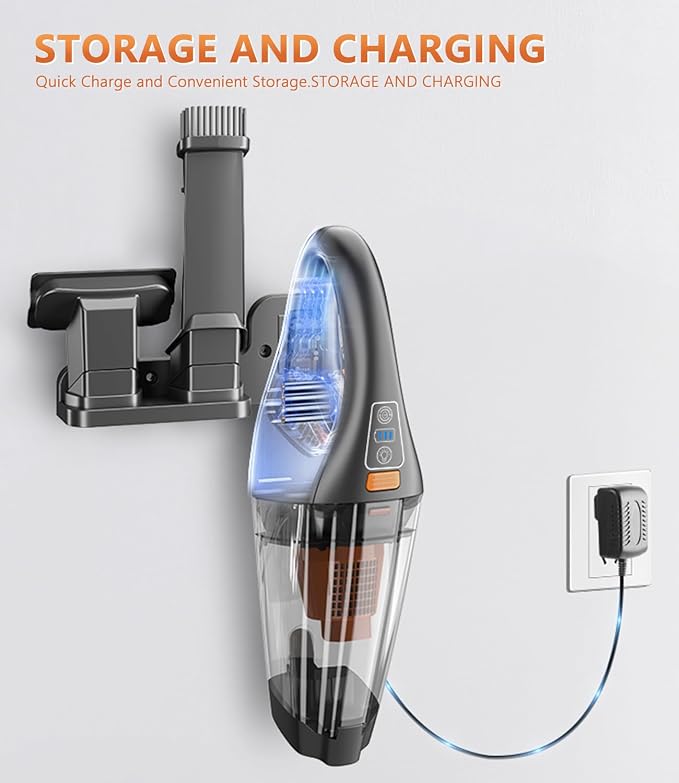 Handheld Vacuum Cordless, 18000Pa 160W Hand, 30Min Car Vacuum Portable Cordless - Image 4