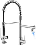 Fapully Kitchen Faucet with Pull Down Sprayer, Commercial Single Handle Kitchen by Fapully