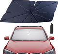 Windshield Sun Shade Umbrella for 2016-2022 BMW X1 Accessories: Custom Fit 210T by HIMUMOY
