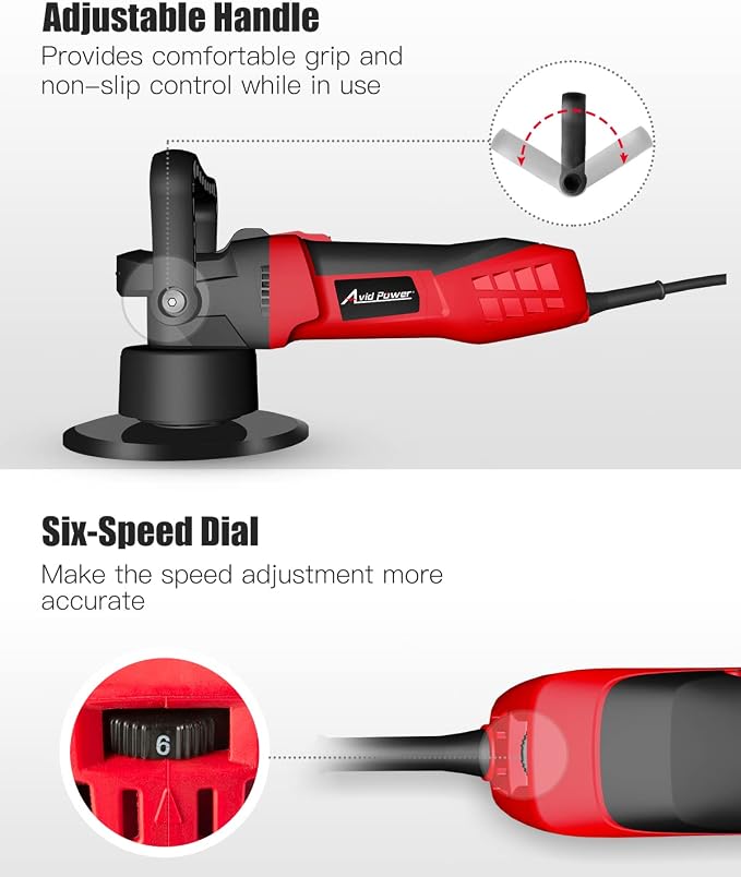 AVID POWER Buffer Polisher, 6-inch Dual Action/DA Polisher - Image 9
