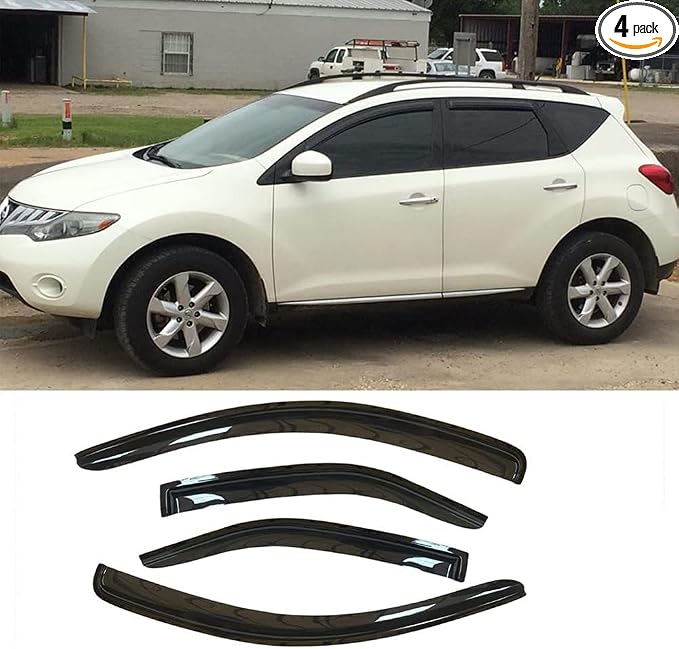 94077 Side Window Wind Vent Deflector, Window Visor fit by Deebior