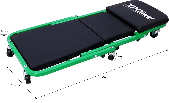 Mechanic Creeper and Stool, 2-in-1 Garage Tool, 300 lbs Capacity, Low Profile - Image 3