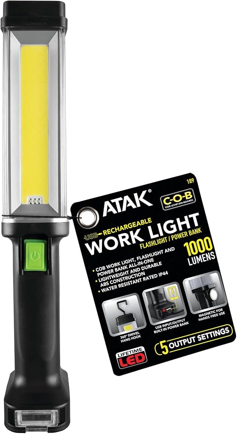 Performance Tool 189 1000LM Li-Ion Work Light w/Power Bank - Image 10