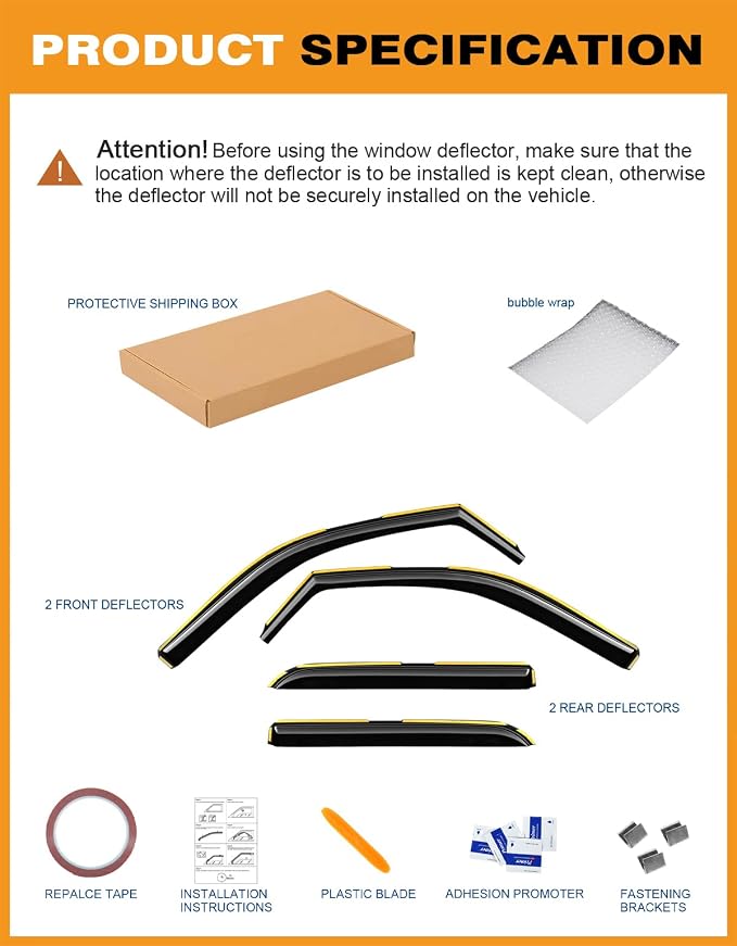 in-Channel Window Rain Guards Fit - Image 9
