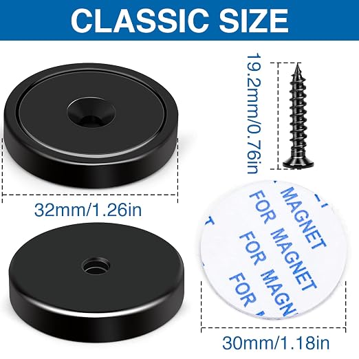 LOVIMAG Magnets with Holes, 110 lb+ Waterproof Strong Neodymium Cup Disc - Image 2