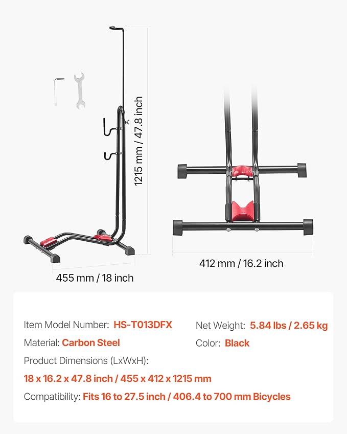 VEVOR Bike Rack, Upright Bike Stand Floor - Image 7