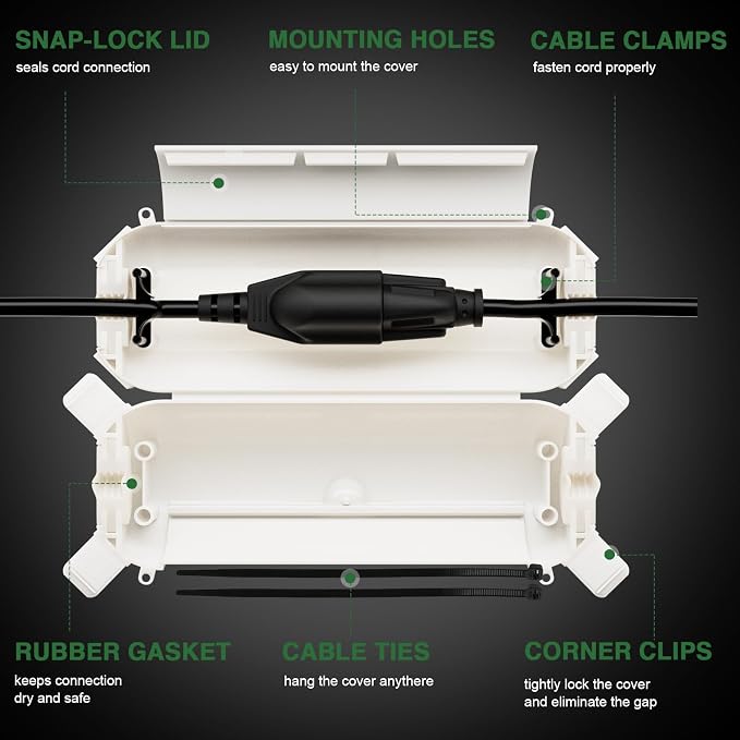 Flemoon Outdoor Extension Cord Safety Cover - Image 3