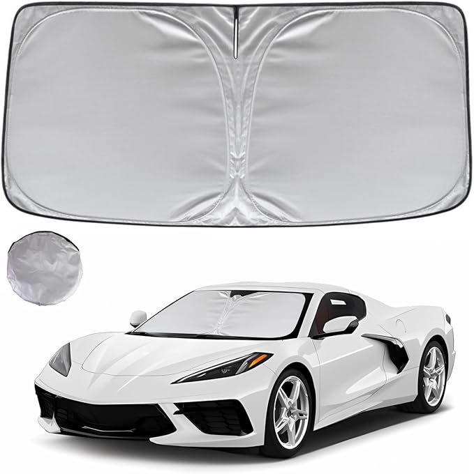 KAYZT Windshield Sun Shade for 2020-2025 Che-vrolet/Chevy Corvette Foldable by KAYZT
