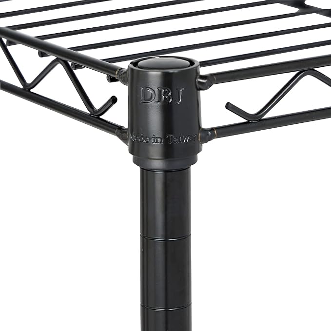 Displays By Jack 4 Tier Wire Shelving Unit Storage Rack, Metal Heavy Duty - Image 4