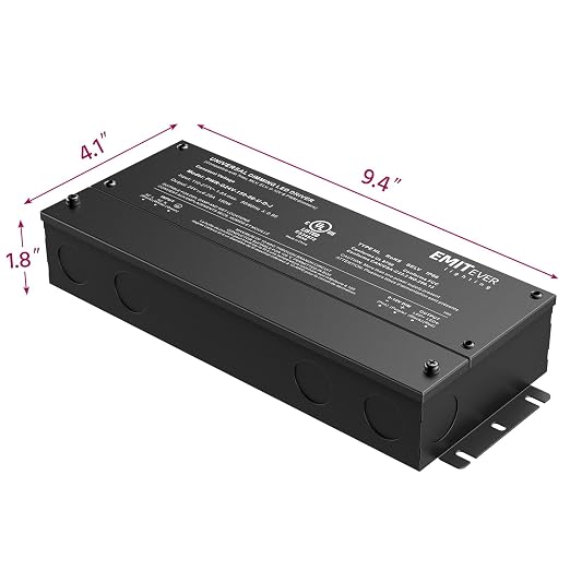 EMITEVER Dimmable Led Driver, 150W AC 110V-277V to DC 24V Transformer, 5-in-1 - Image 3