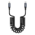 AGVEE 3ft Coiled Short USB-C to Lightning Charging Cable 30W PD Fast Charger by AGVEE