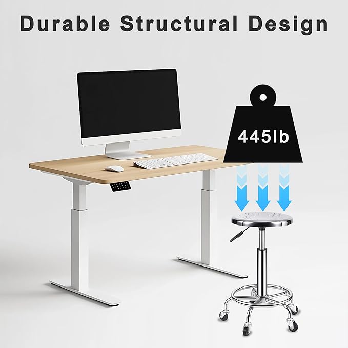 Rolling Stool, Stainless Steel Workbench Stool, Adjustable Swivel Stool Medical - Image 4