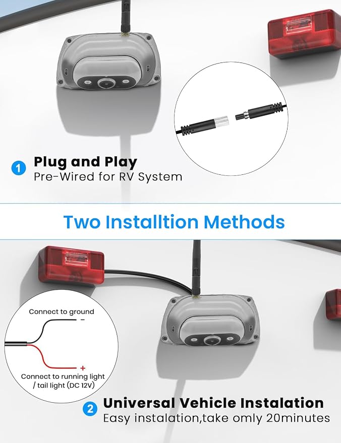 2.5D Display Wireless reversing Camera System FHD 1080P 10.26-inch touchable - Image 2