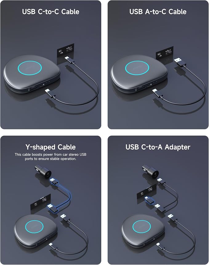 Wireless CarPlay Adapter Android 13 AI Box, Upgraded CB6C Video Streaming Plug - Image 8