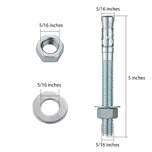 5/16x5" 30Pcs Inch Standard Fasteners - Image 2