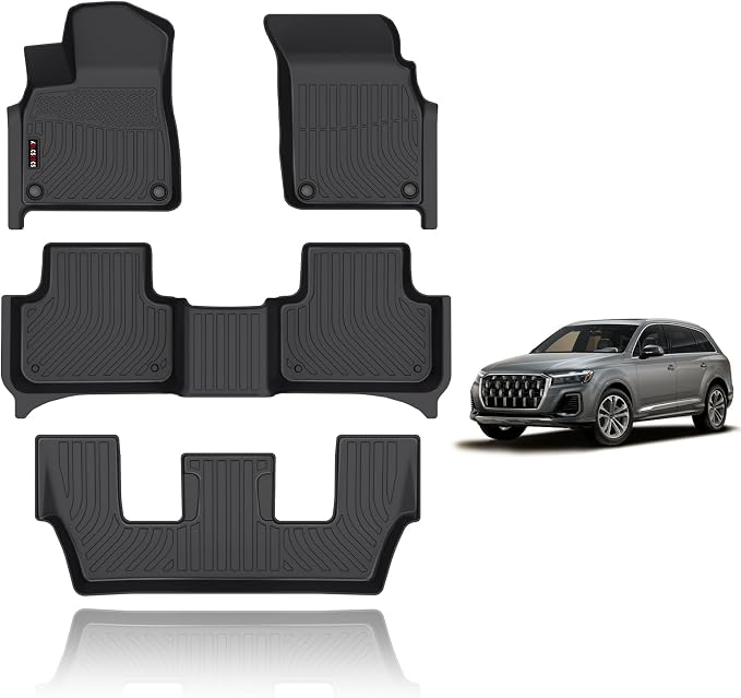 KELCSEECS Floor Mats Custom for Q7/SQ7 2025 2024-2020 Car Mats Custom for Q7 by KELCSEECS