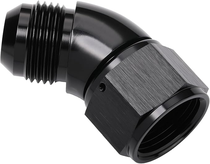 45 Degree 16AN Male to 16AN Female Swivel Full Flow Fitting Adapter Coupler - Image 4