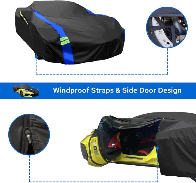 Avecrew for Chevrolet Corvette C3 Car Cover Waterproof All Weather for - Image 5