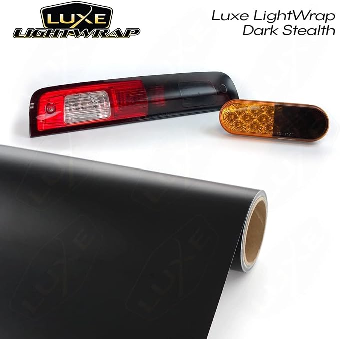 Luxe LightWrap Dark Smoke Stealth Universal Headlight Tail Light Tint Kit - Image 2