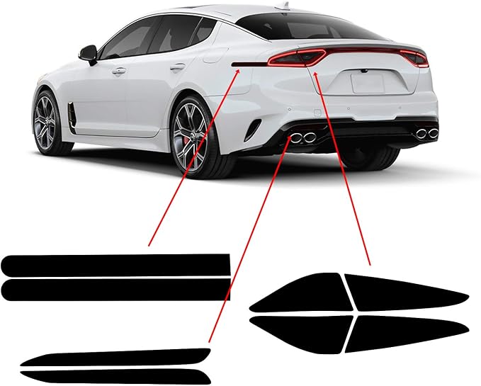 BOGAR TECH DESIGNS Tail Light Sidemarkers Rear Reflectors Lamp Precut Tint Kit by BogarTechDesigns