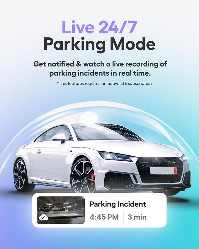 Nexar Beam2 Mini Dash Cam Car Camera 128GB Storage 24H Parking Mode Wide Angle - Image 7