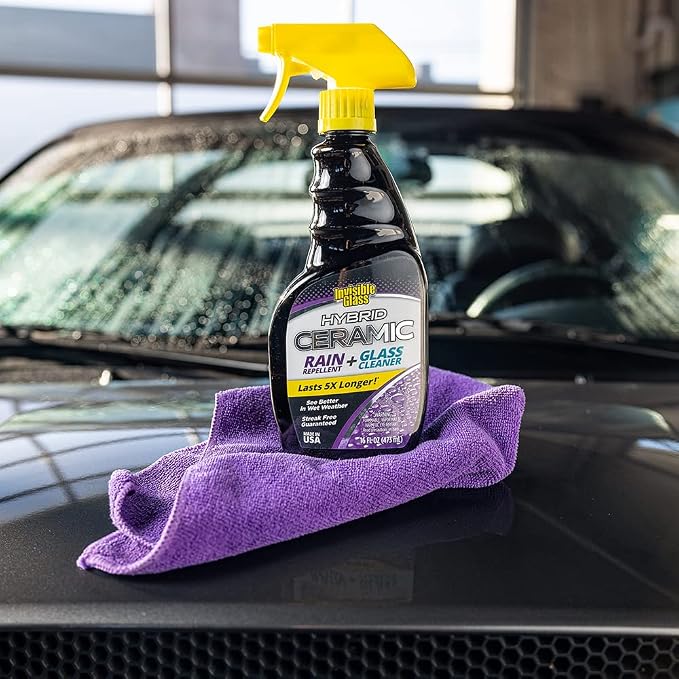 Invisible Glass 92183 Hybrid Ceramic Rain Repellent and Glass Cleaner Cleans - Image 2