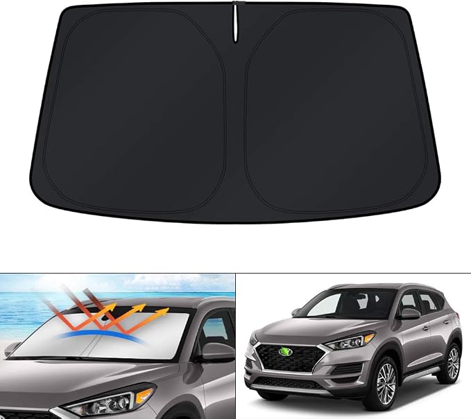 KUST Windshield Sun Shade for 2016-2021 Hyundai Tucson Window Sun Visor by KUST
