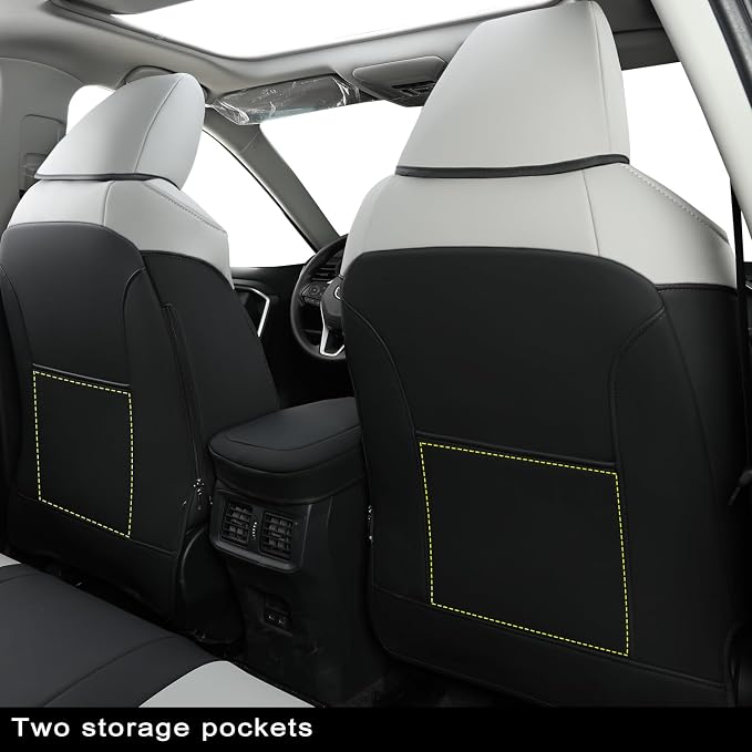 RISINGSTAR Rav4 Seat Covers, fit 2019-2025 Toyota Rav4 XLE LE XLE Premium - Image 3