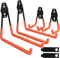 QUELIEN 4 Pack Garage Wall Hooks, 2 Large 7.5 in & 2 Small 2.5 in Heavy-Duty by QUELIEN