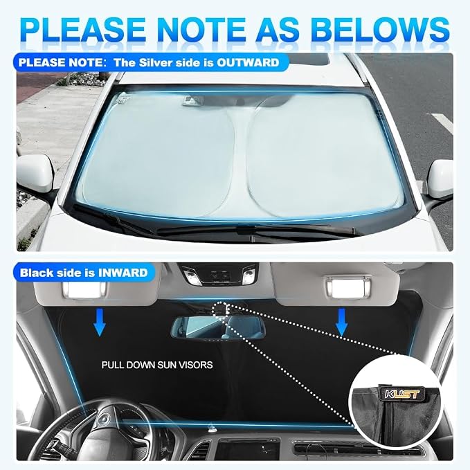 KUST Windshield Sun Shade Custom Fit - Image 5