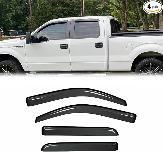 94155 Side Window Wind Visor Vent Deflector fit by Puermto